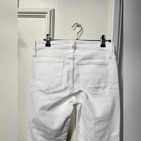Women's J.Crew Toothpick Off White Skinny Jeans Size 26 Casual Summer Vacation - Picture 2 of 10